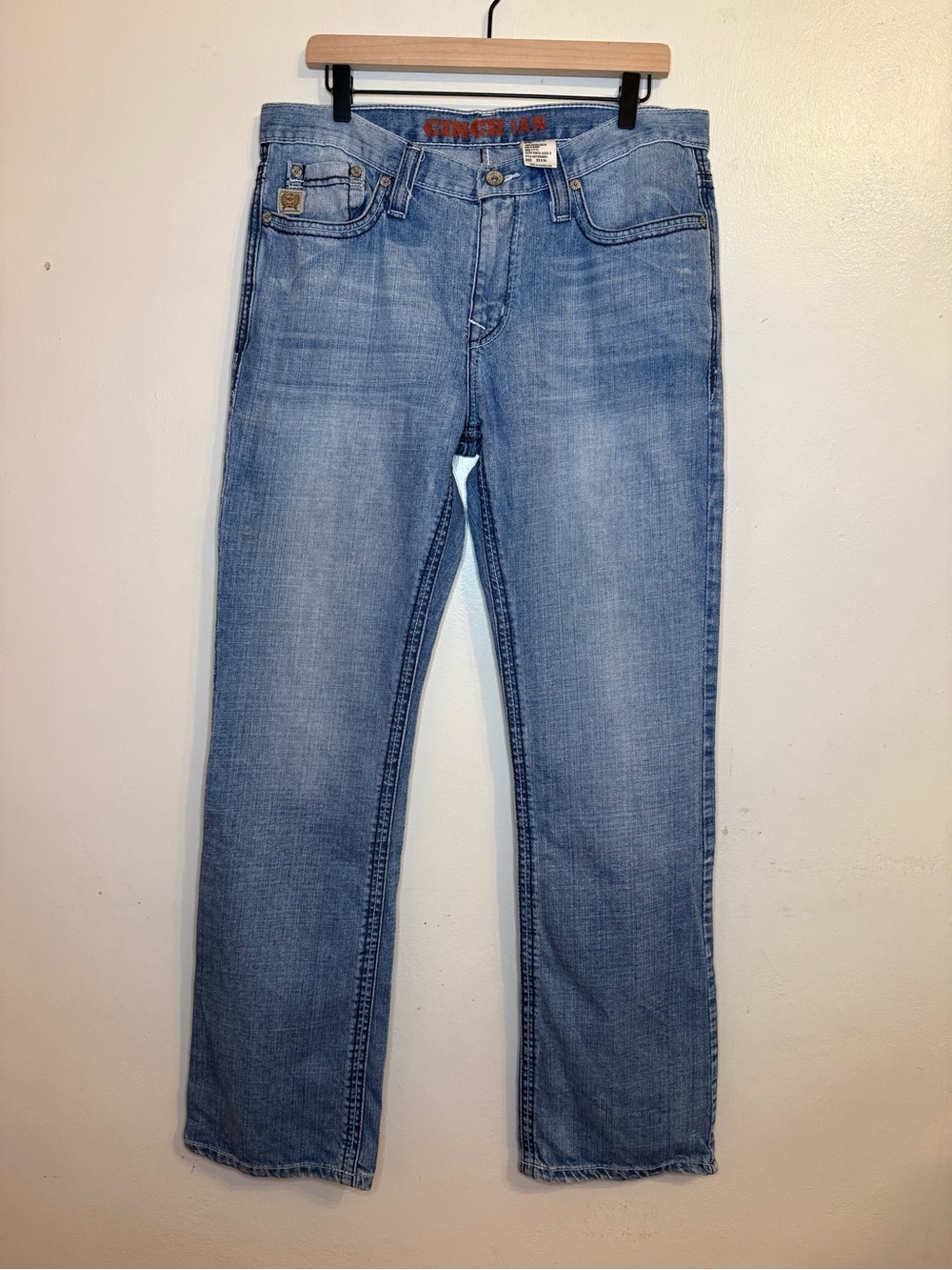 Cinch Light Blue Men's Straight Jeans